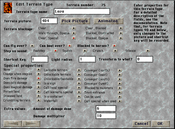 Edit Terrain Type Graphic